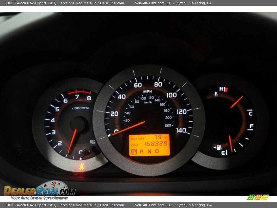 2006 Toyota RAV4 Sport 4WD Barcelona Red Metallic / Dark Charcoal Photo #27