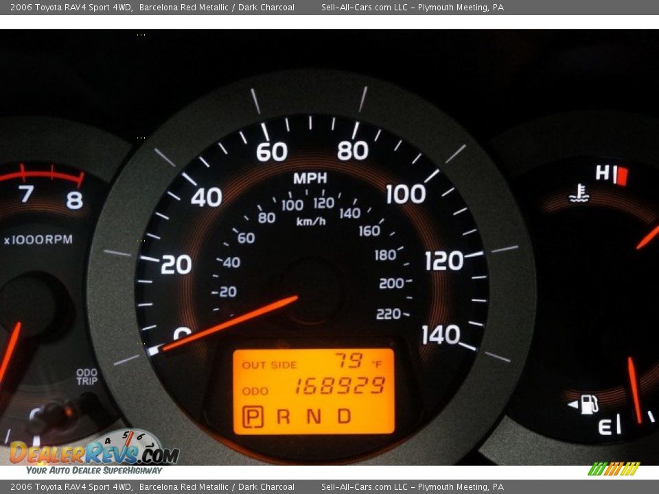2006 Toyota RAV4 Sport 4WD Barcelona Red Metallic / Dark Charcoal Photo #28