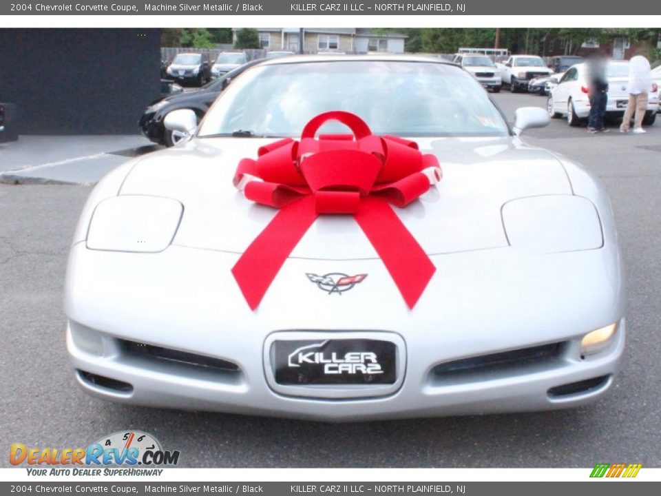 2004 Chevrolet Corvette Coupe Machine Silver Metallic / Black Photo #2