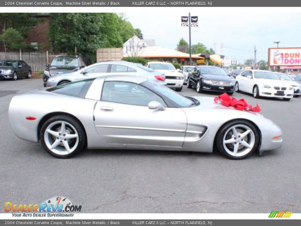 2004 Chevrolet Corvette Coupe Machine Silver Metallic / Black Photo #10