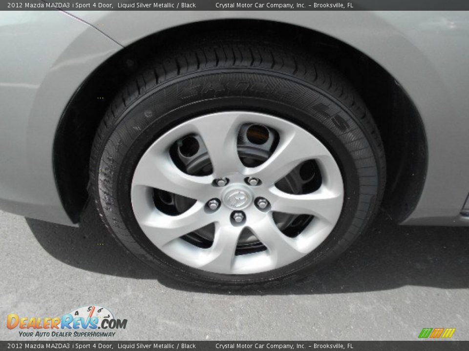 2012 Mazda MAZDA3 i Sport 4 Door Liquid Silver Metallic / Black Photo #15