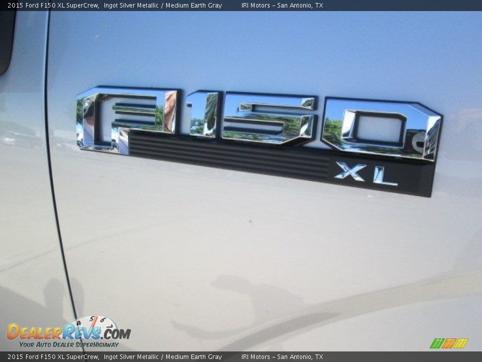 2015 Ford F150 XL SuperCrew Ingot Silver Metallic / Medium Earth Gray Photo #5