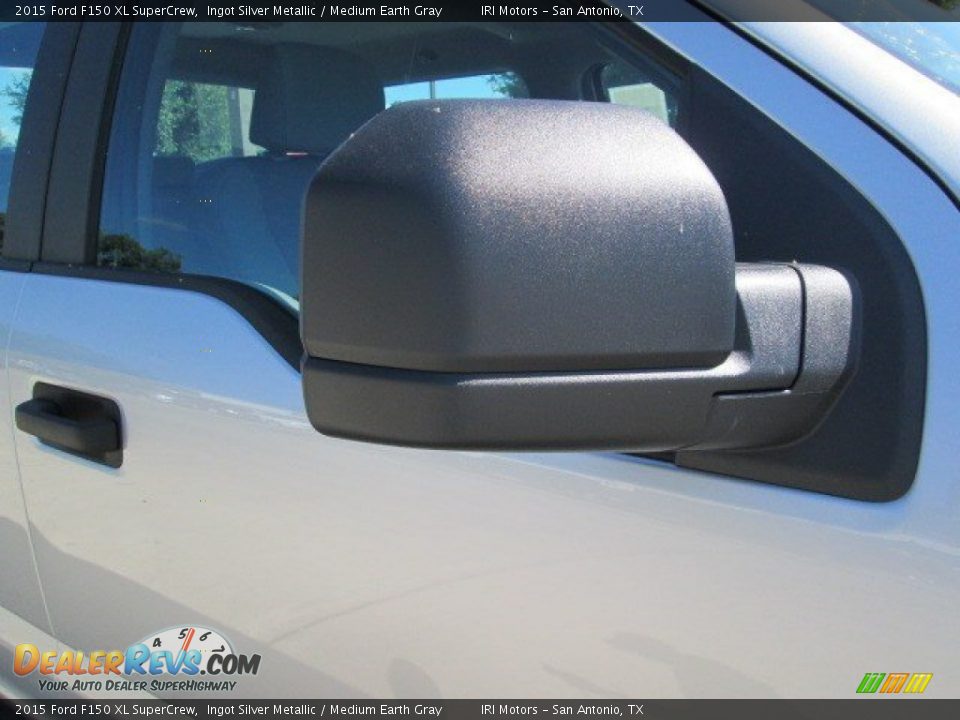 2015 Ford F150 XL SuperCrew Ingot Silver Metallic / Medium Earth Gray Photo #6
