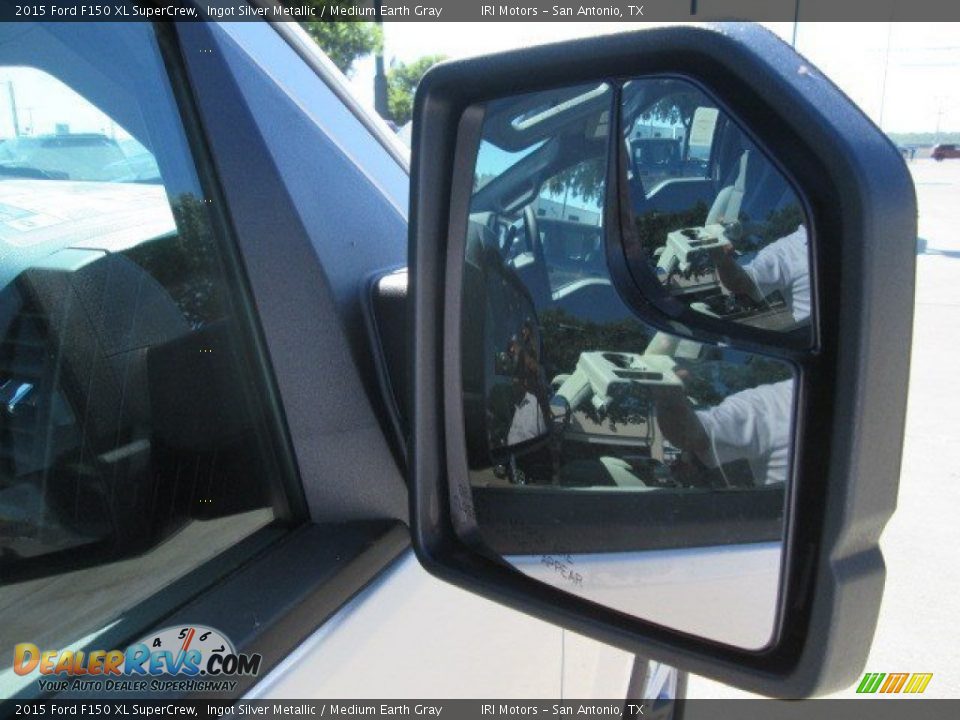 2015 Ford F150 XL SuperCrew Ingot Silver Metallic / Medium Earth Gray Photo #7