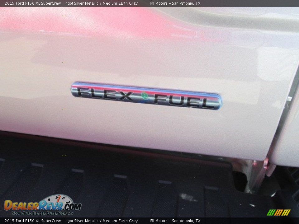 2015 Ford F150 XL SuperCrew Ingot Silver Metallic / Medium Earth Gray Photo #11