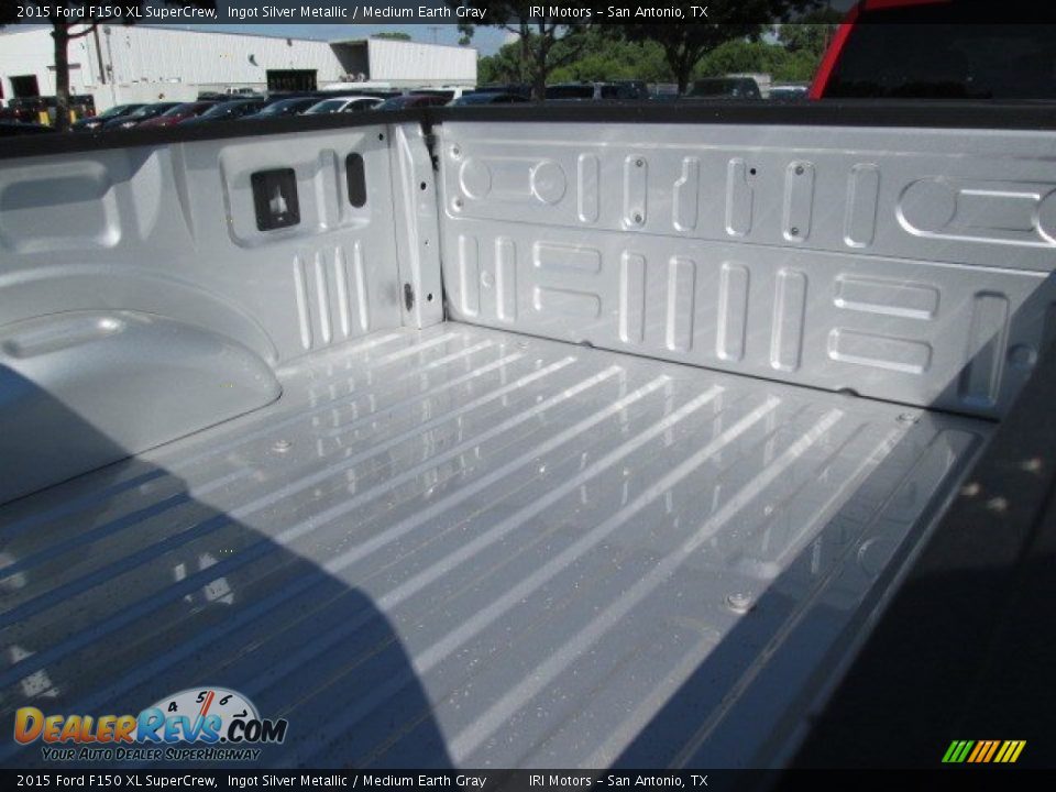 2015 Ford F150 XL SuperCrew Ingot Silver Metallic / Medium Earth Gray Photo #15