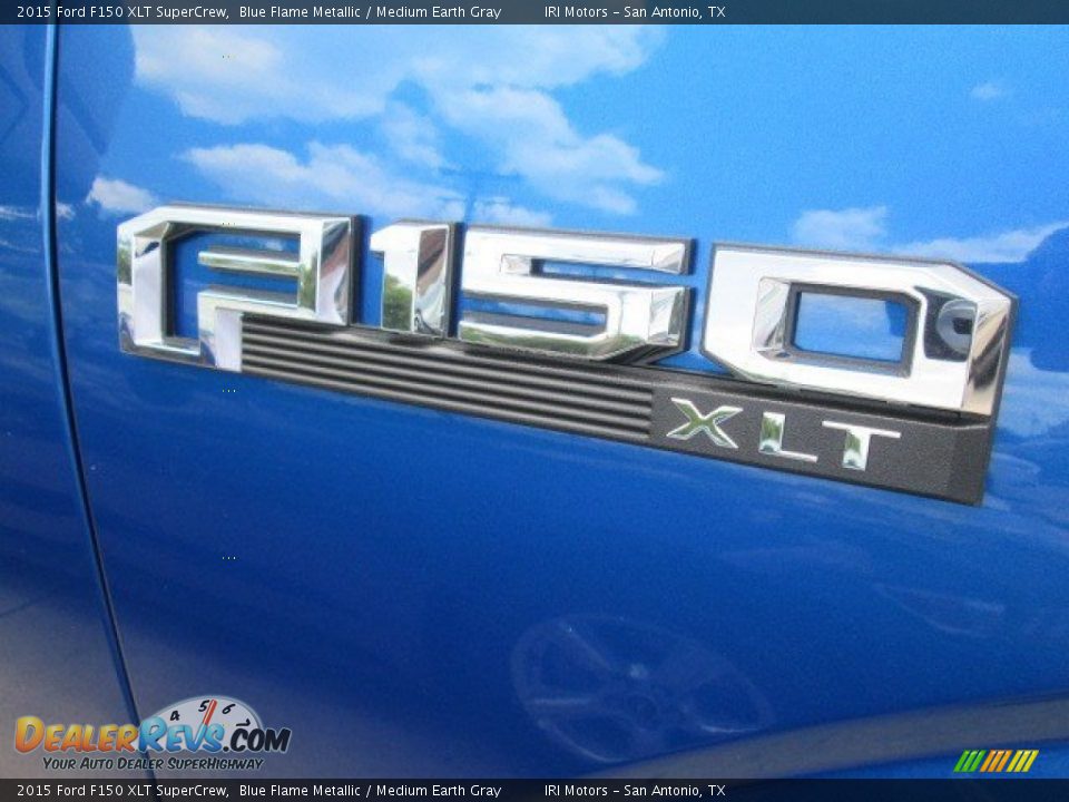 2015 Ford F150 XLT SuperCrew Blue Flame Metallic / Medium Earth Gray Photo #4