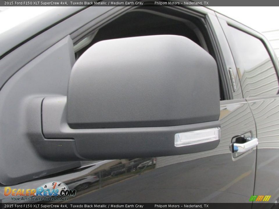 2015 Ford F150 XLT SuperCrew 4x4 Tuxedo Black Metallic / Medium Earth Gray Photo #13