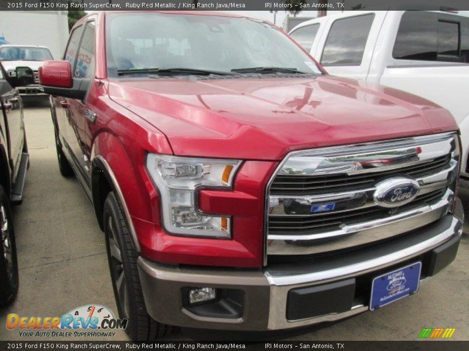 2015 Ford F150 King Ranch SuperCrew Ruby Red Metallic / King Ranch Java/Mesa Photo #1