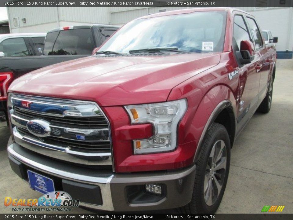 2015 Ford F150 King Ranch SuperCrew Ruby Red Metallic / King Ranch Java/Mesa Photo #9