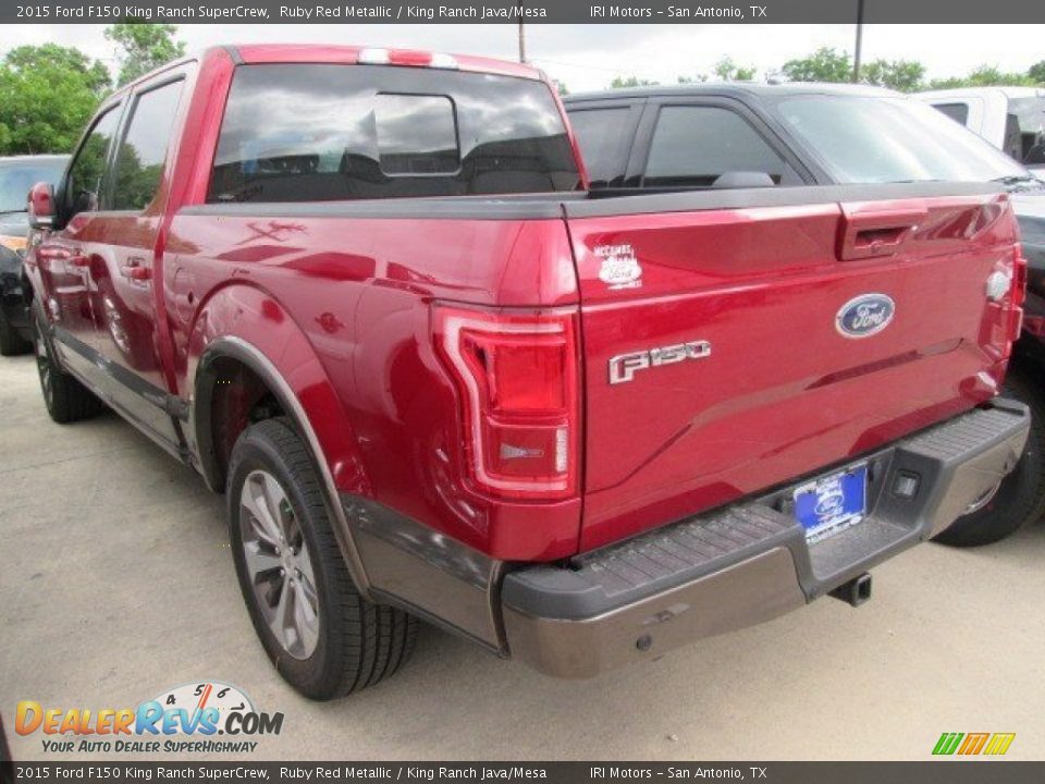 2015 Ford F150 King Ranch SuperCrew Ruby Red Metallic / King Ranch Java/Mesa Photo #12