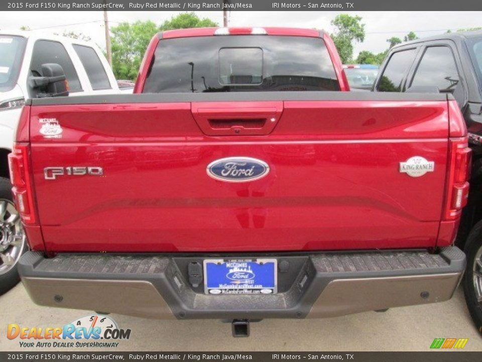 2015 Ford F150 King Ranch SuperCrew Ruby Red Metallic / King Ranch Java/Mesa Photo #15