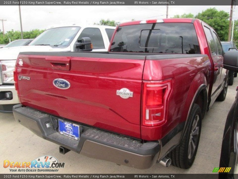 2015 Ford F150 King Ranch SuperCrew Ruby Red Metallic / King Ranch Java/Mesa Photo #16