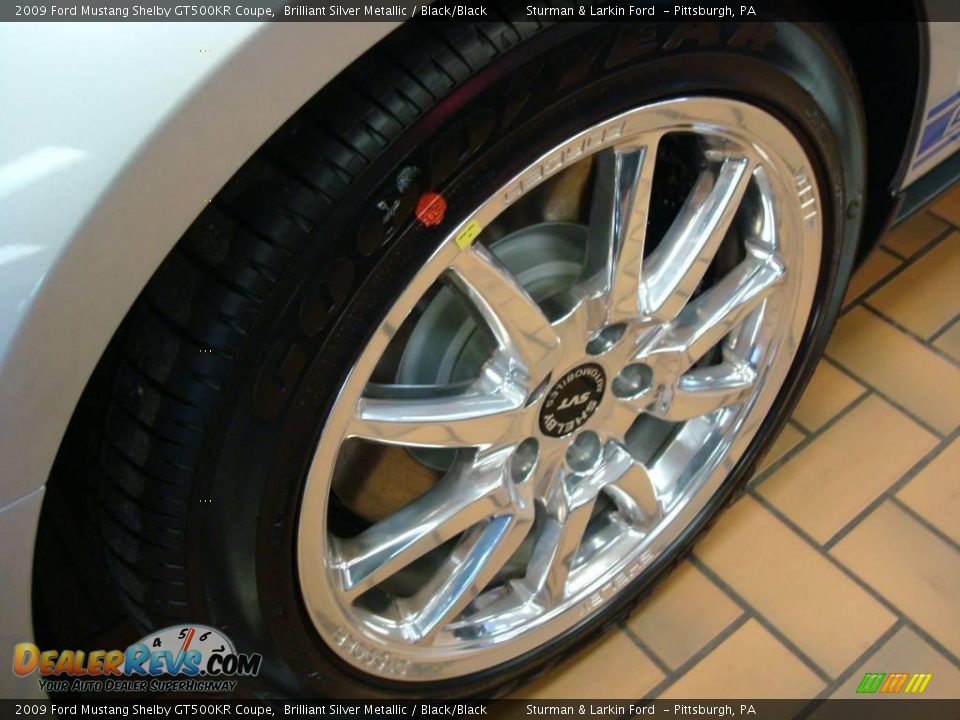 2009 Ford Mustang Shelby GT500KR Coupe Brilliant Silver Metallic / Black/Black Photo #8
