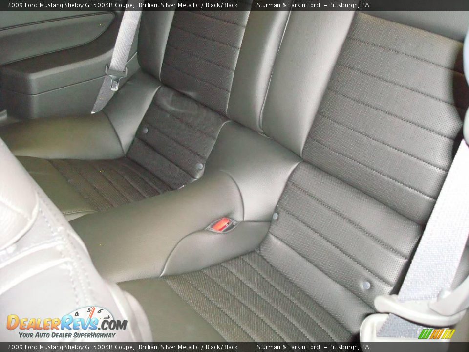 2009 Ford Mustang Shelby GT500KR Coupe Brilliant Silver Metallic / Black/Black Photo #11