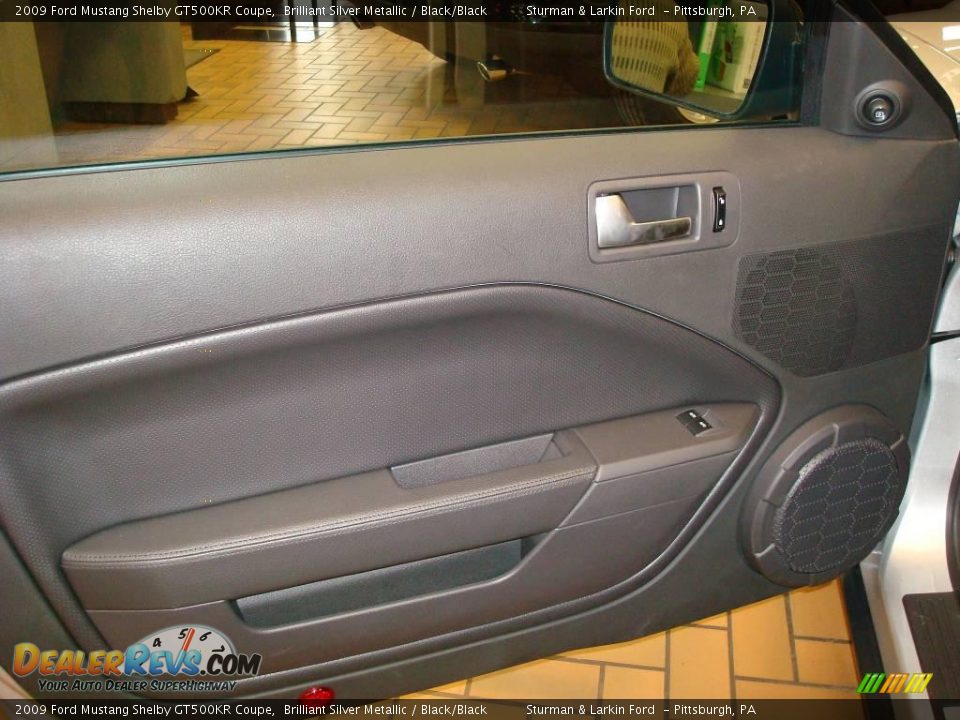 2009 Ford Mustang Shelby GT500KR Coupe Brilliant Silver Metallic / Black/Black Photo #13