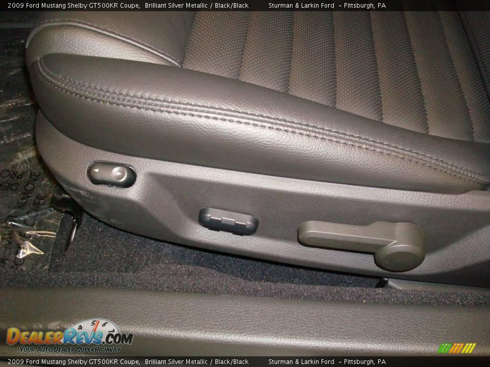 2009 Ford Mustang Shelby GT500KR Coupe Brilliant Silver Metallic / Black/Black Photo #14