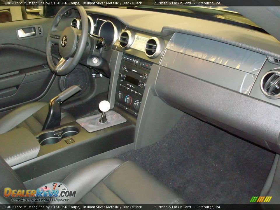 2009 Ford Mustang Shelby GT500KR Coupe Brilliant Silver Metallic / Black/Black Photo #17
