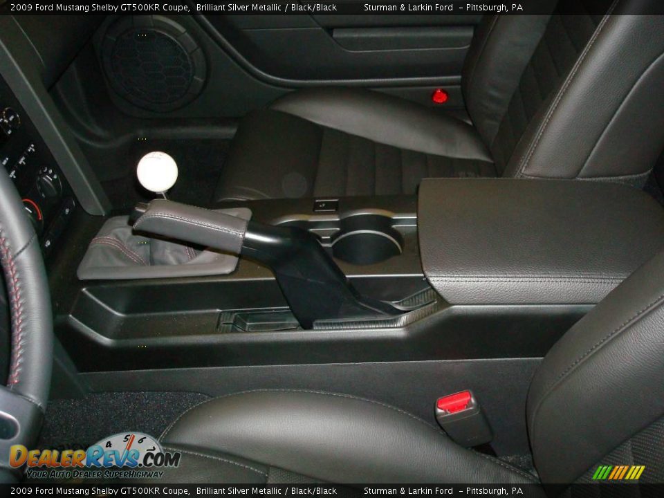 2009 Ford Mustang Shelby GT500KR Coupe Brilliant Silver Metallic / Black/Black Photo #26