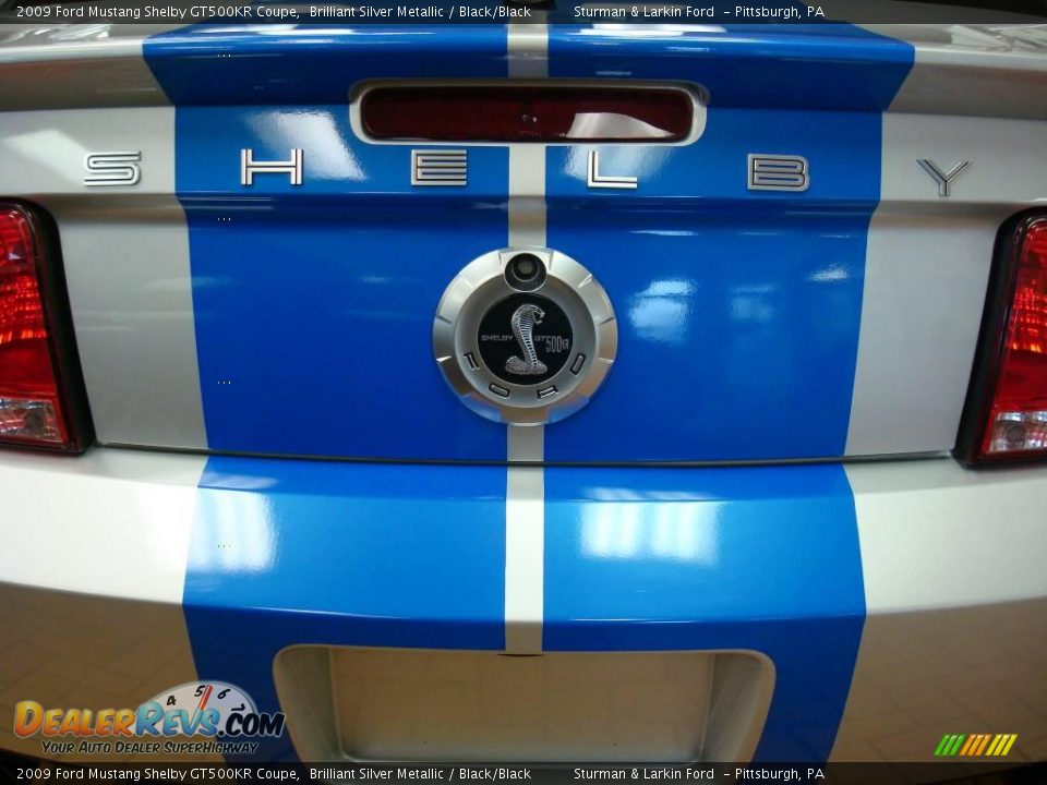 2009 Ford Mustang Shelby GT500KR Coupe Brilliant Silver Metallic / Black/Black Photo #28