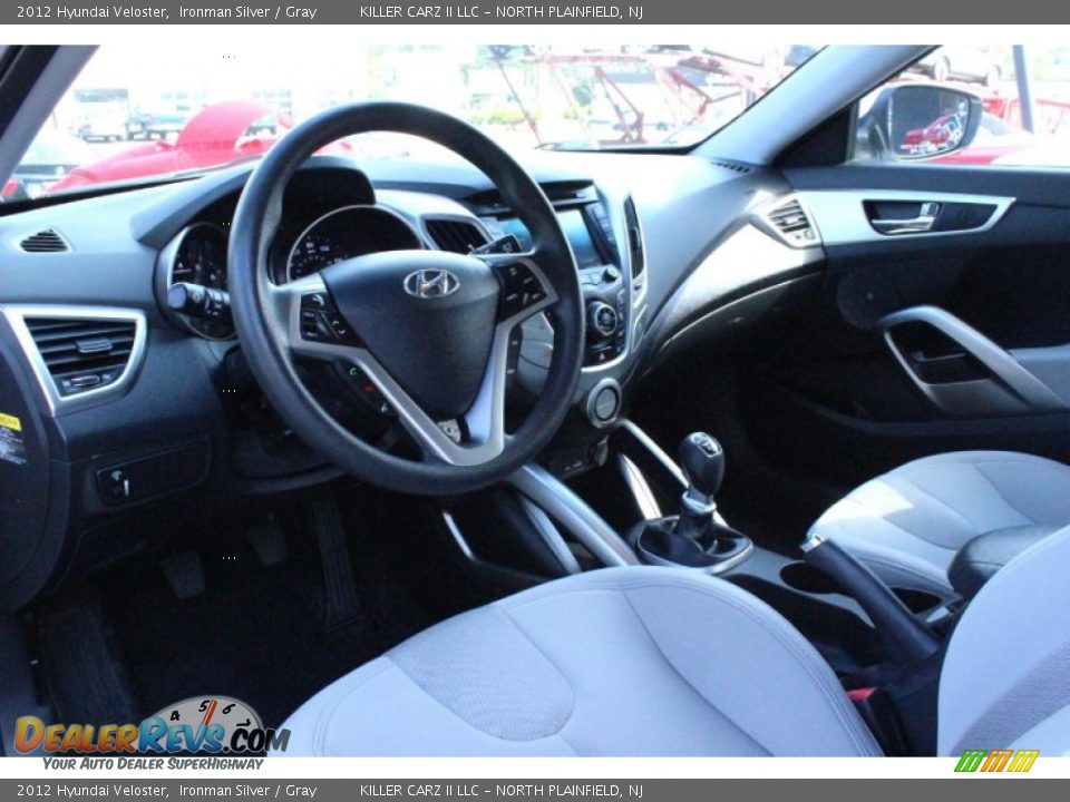2012 Hyundai Veloster Ironman Silver / Gray Photo #14