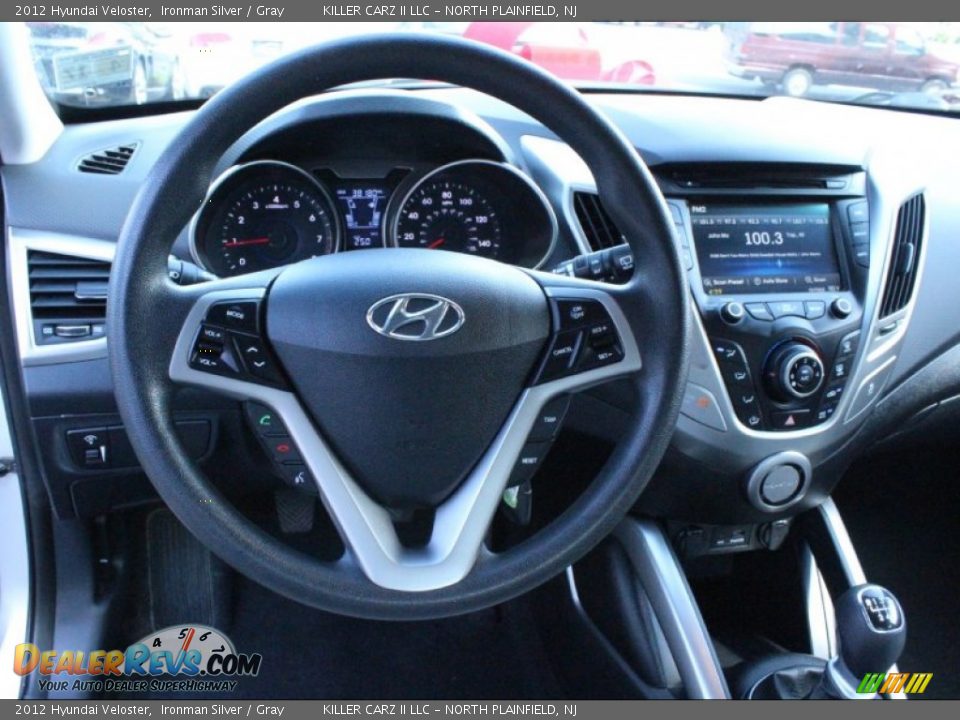 2012 Hyundai Veloster Ironman Silver / Gray Photo #15