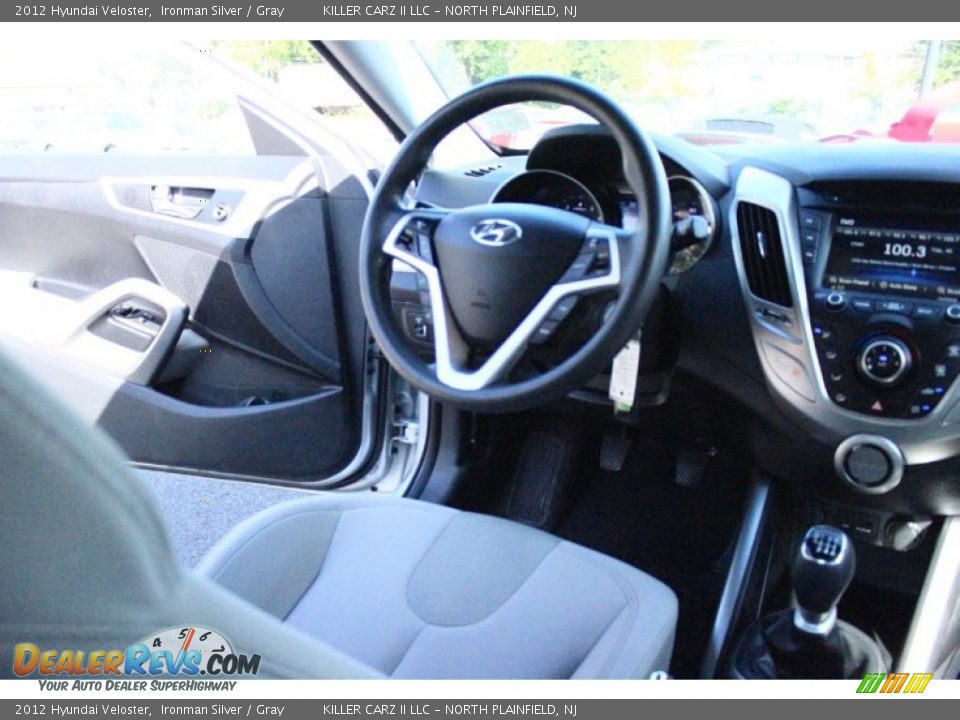 2012 Hyundai Veloster Ironman Silver / Gray Photo #16