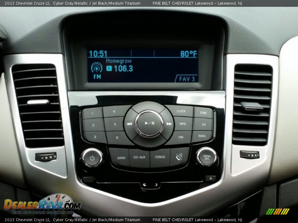 2013 Chevrolet Cruze LS Cyber Gray Metallic / Jet Black/Medium Titanium Photo #15