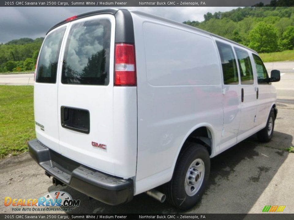 2015 GMC Savana Van 2500 Cargo Summit White / Medium Pewter Photo #7