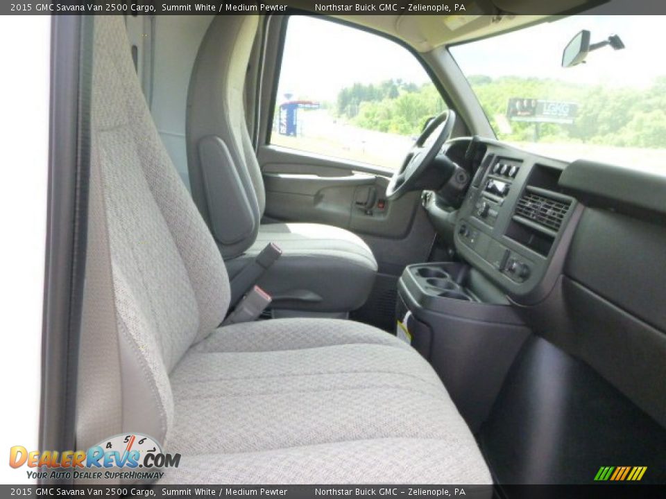 2015 GMC Savana Van 2500 Cargo Summit White / Medium Pewter Photo #9