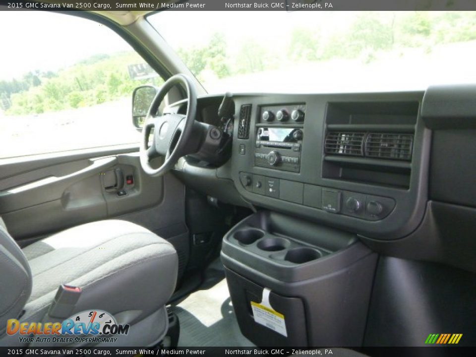 2015 GMC Savana Van 2500 Cargo Summit White / Medium Pewter Photo #10