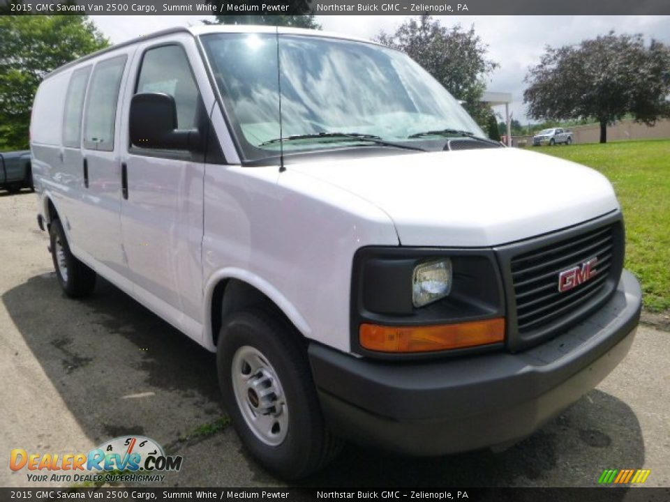 2015 GMC Savana Van 2500 Cargo Summit White / Medium Pewter Photo #12