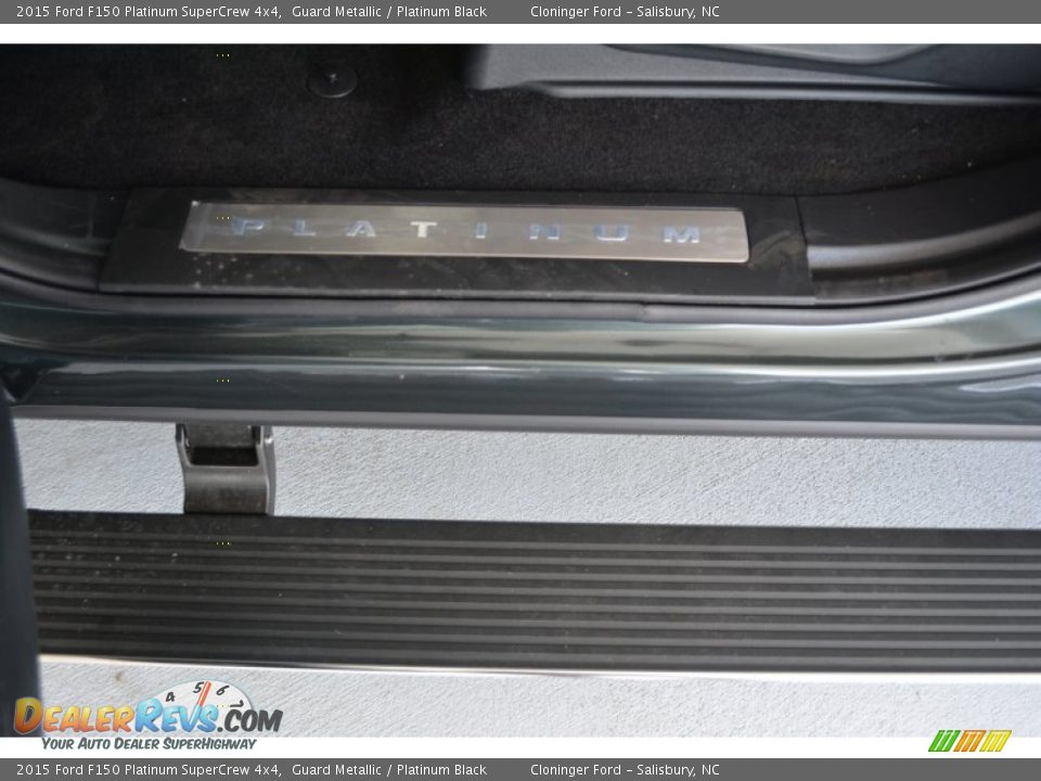 2015 Ford F150 Platinum SuperCrew 4x4 Guard Metallic / Platinum Black Photo #14