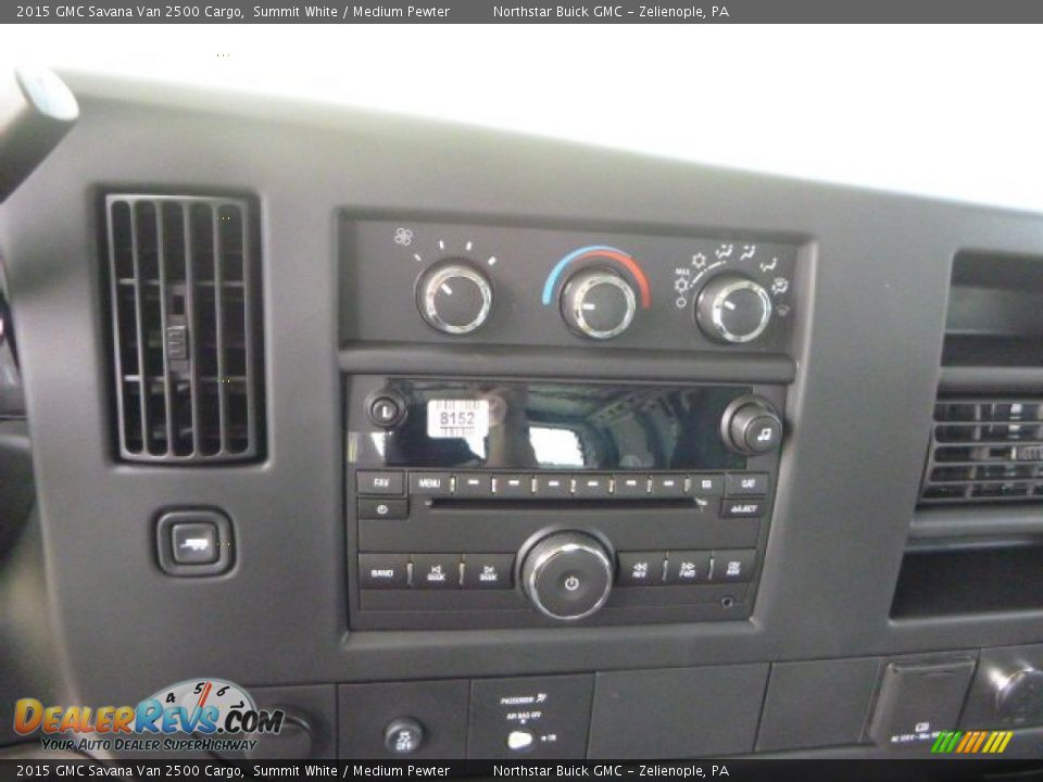 2015 GMC Savana Van 2500 Cargo Summit White / Medium Pewter Photo #15