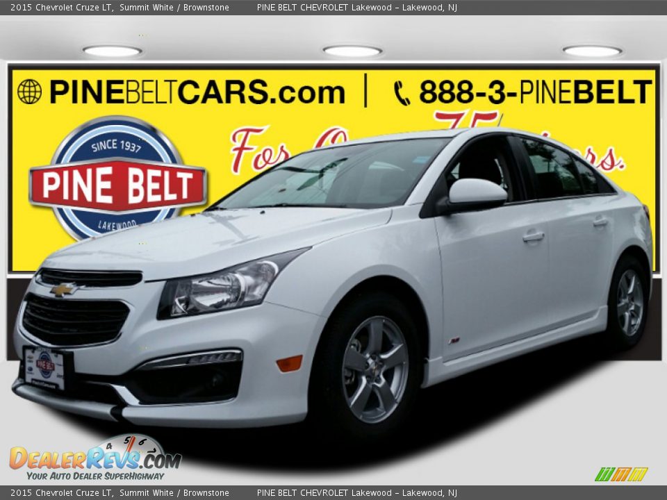 2015 Chevrolet Cruze LT Summit White / Brownstone Photo #1