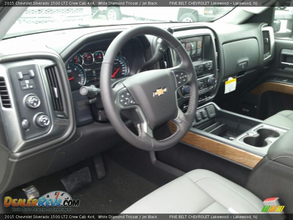 2015 Chevrolet Silverado 1500 LTZ Crew Cab 4x4 White Diamond Tricoat / Jet Black Photo #5