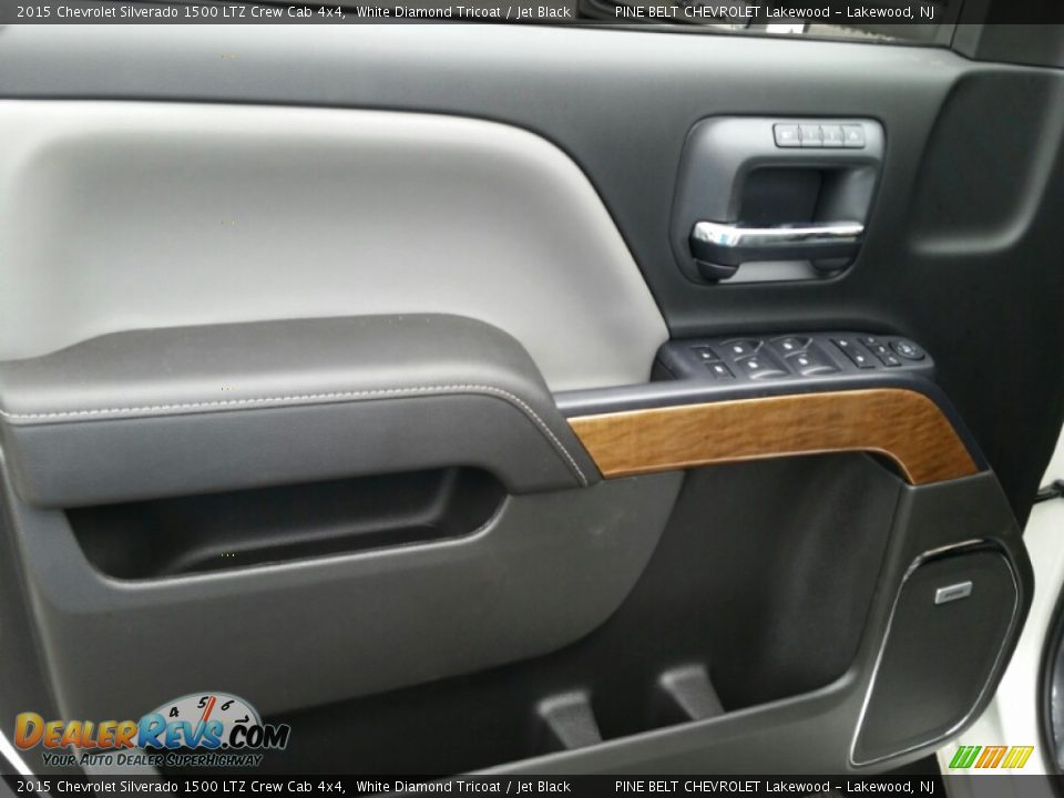 2015 Chevrolet Silverado 1500 LTZ Crew Cab 4x4 White Diamond Tricoat / Jet Black Photo #6