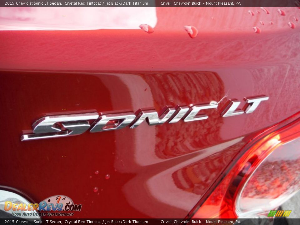 2015 Chevrolet Sonic LT Sedan Crystal Red Tintcoat / Jet Black/Dark Titanium Photo #8