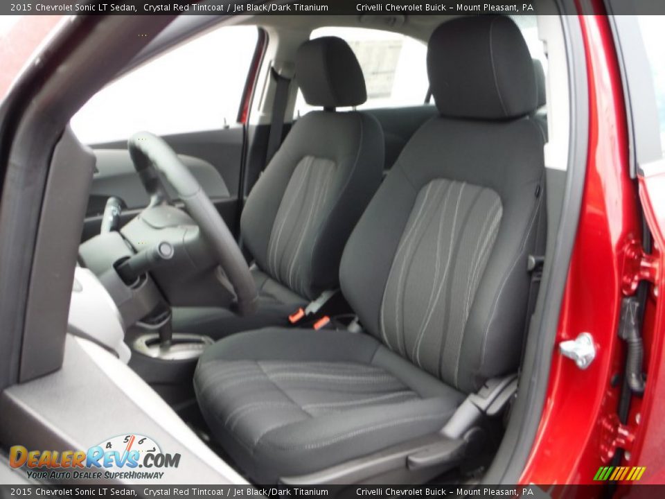 2015 Chevrolet Sonic LT Sedan Crystal Red Tintcoat / Jet Black/Dark Titanium Photo #11