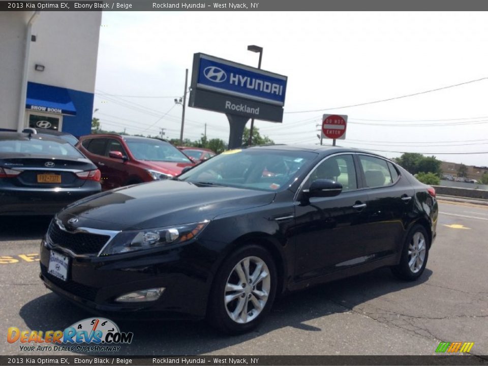 2013 Kia Optima EX Ebony Black / Beige Photo #1