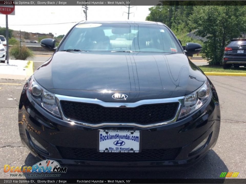 2013 Kia Optima EX Ebony Black / Beige Photo #2