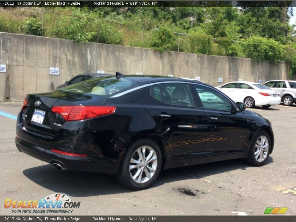 2013 Kia Optima EX Ebony Black / Beige Photo #4