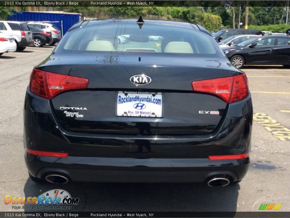 2013 Kia Optima EX Ebony Black / Beige Photo #5