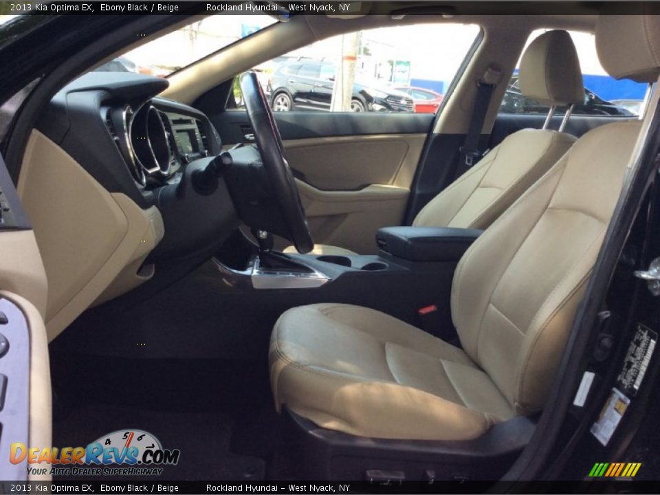 2013 Kia Optima EX Ebony Black / Beige Photo #10