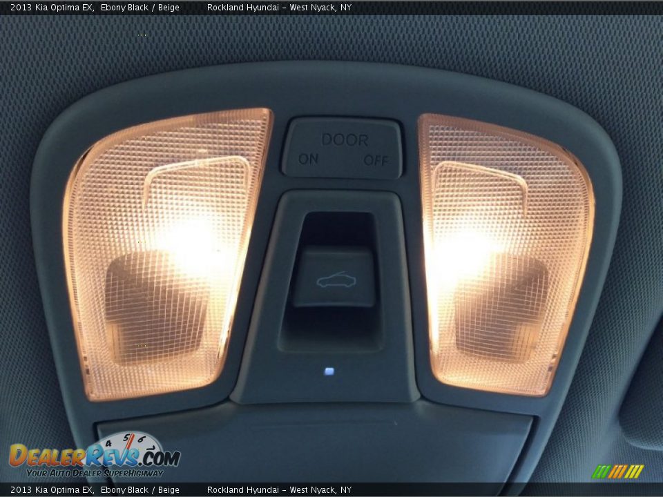 2013 Kia Optima EX Ebony Black / Beige Photo #12