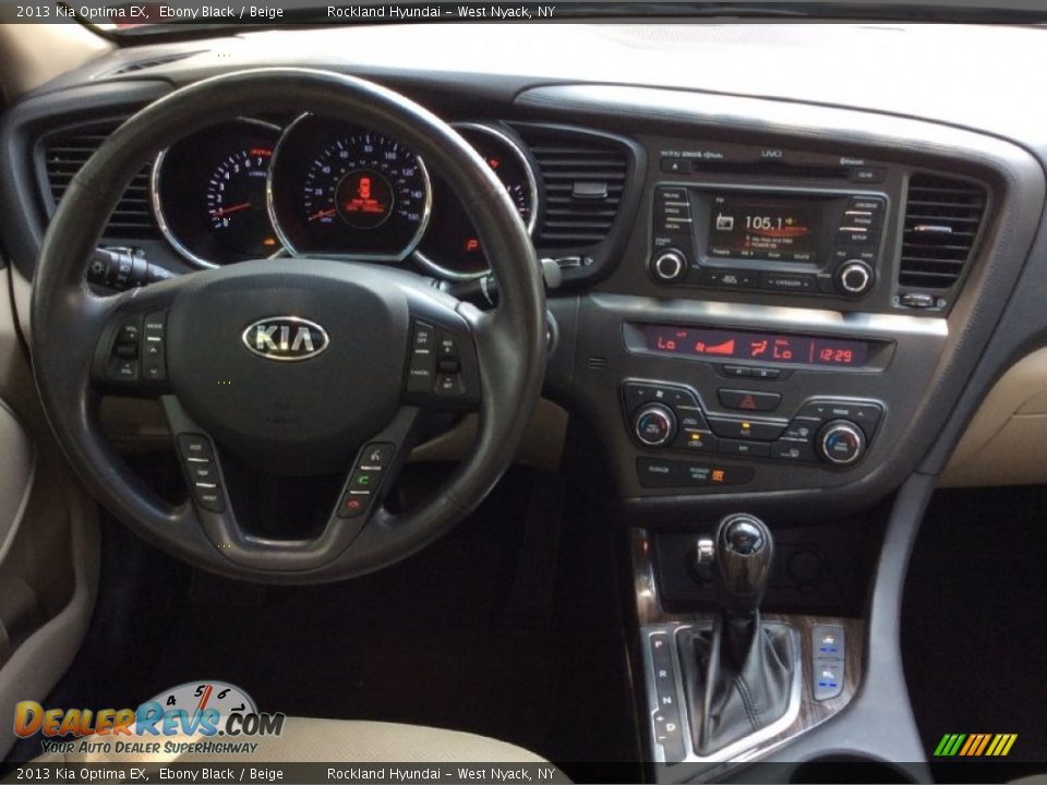 2013 Kia Optima EX Ebony Black / Beige Photo #13