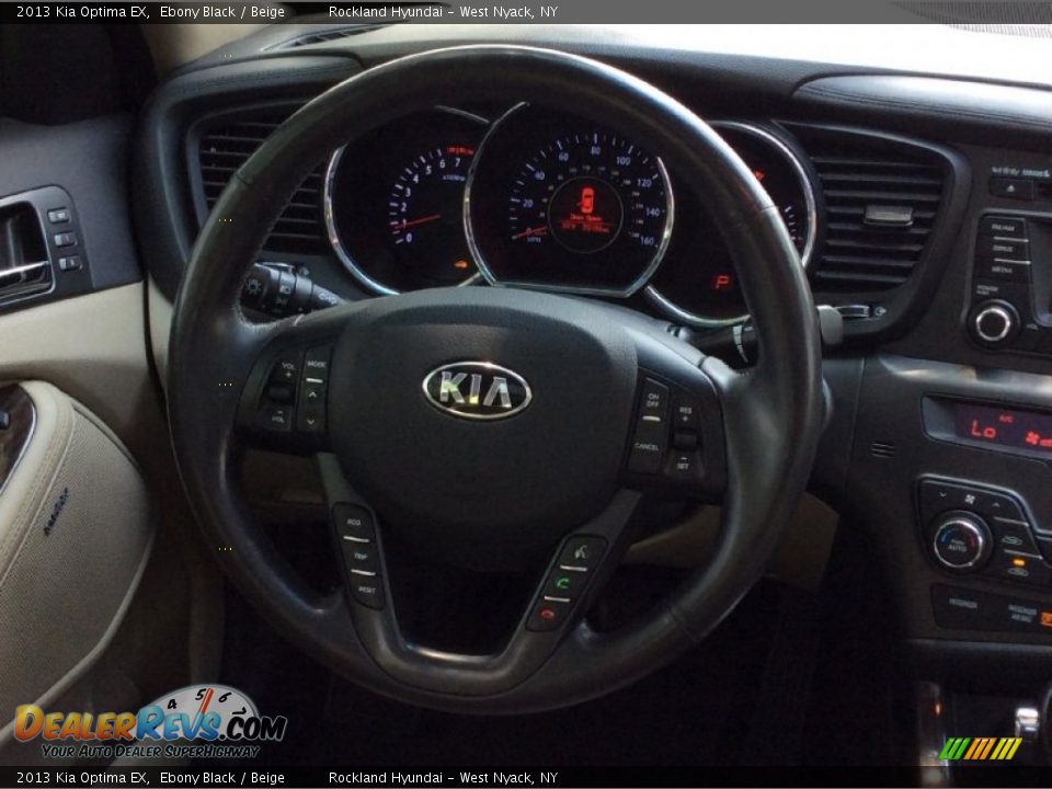 2013 Kia Optima EX Ebony Black / Beige Photo #14