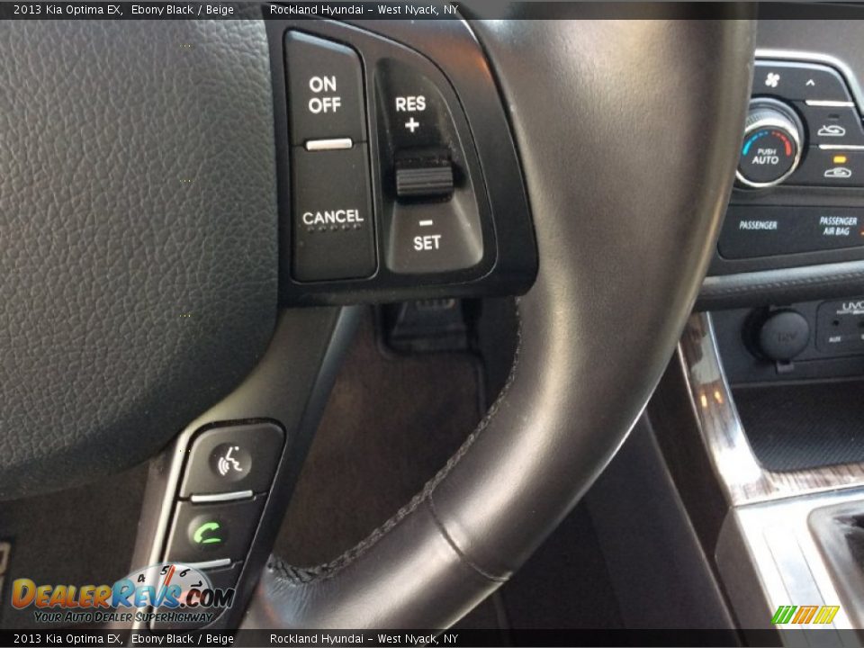 2013 Kia Optima EX Ebony Black / Beige Photo #16