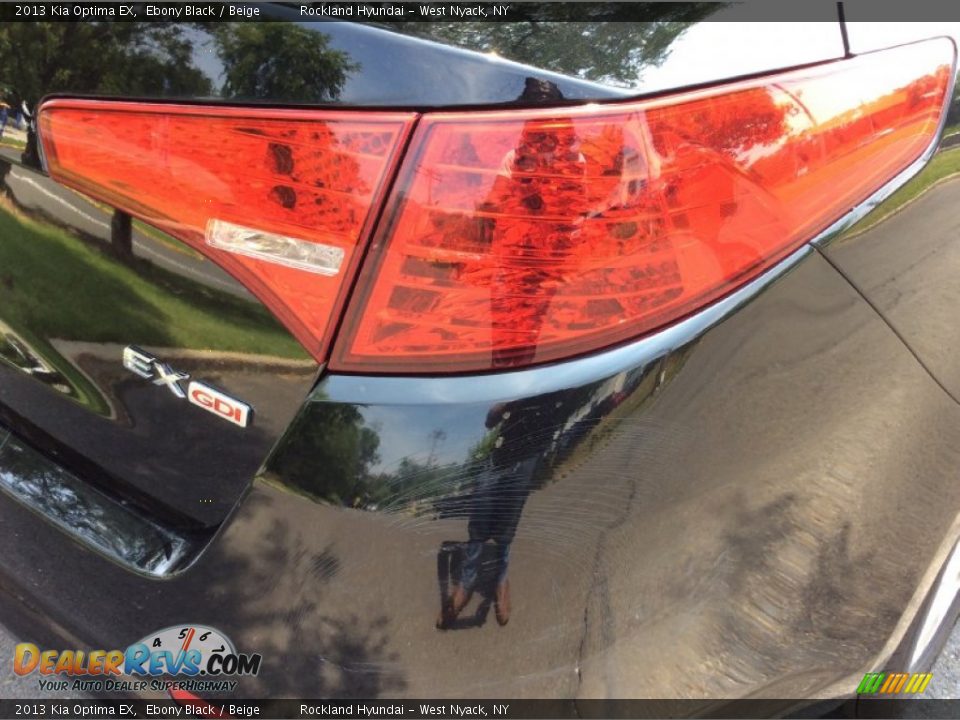 2013 Kia Optima EX Ebony Black / Beige Photo #22