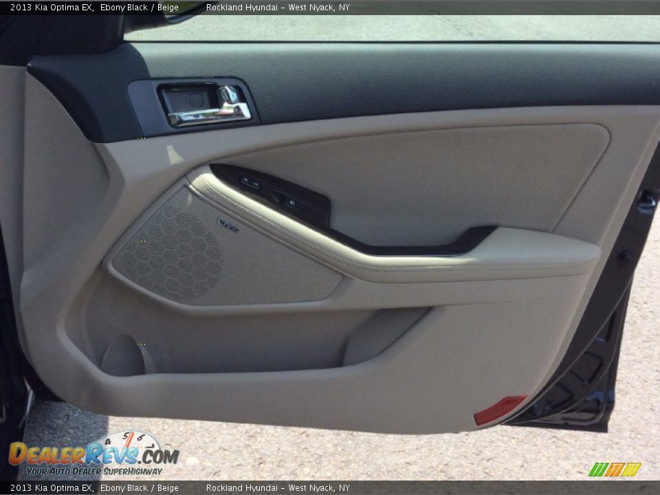 2013 Kia Optima EX Ebony Black / Beige Photo #24